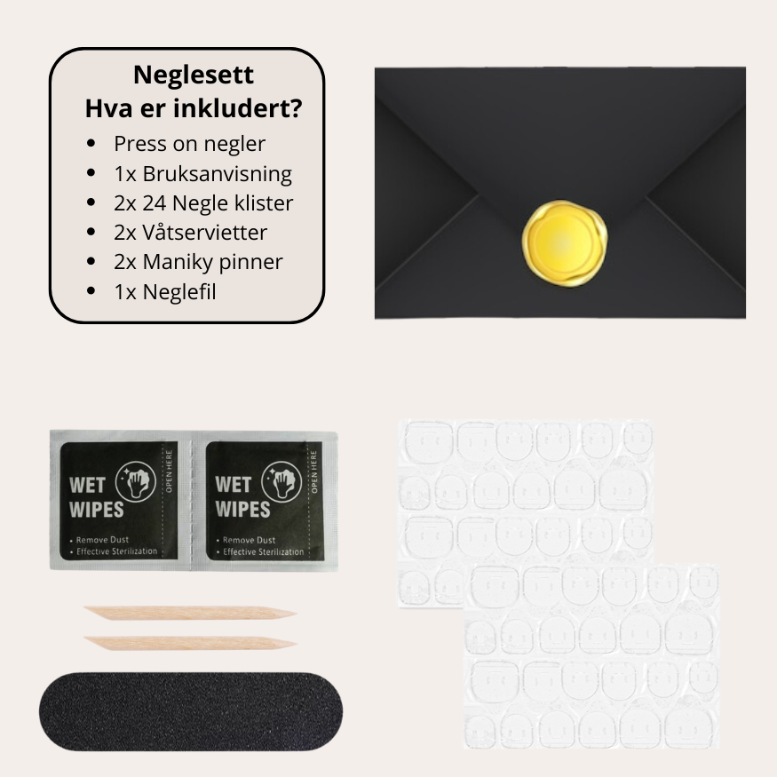 French pearl | Håndlavede press-on negle
