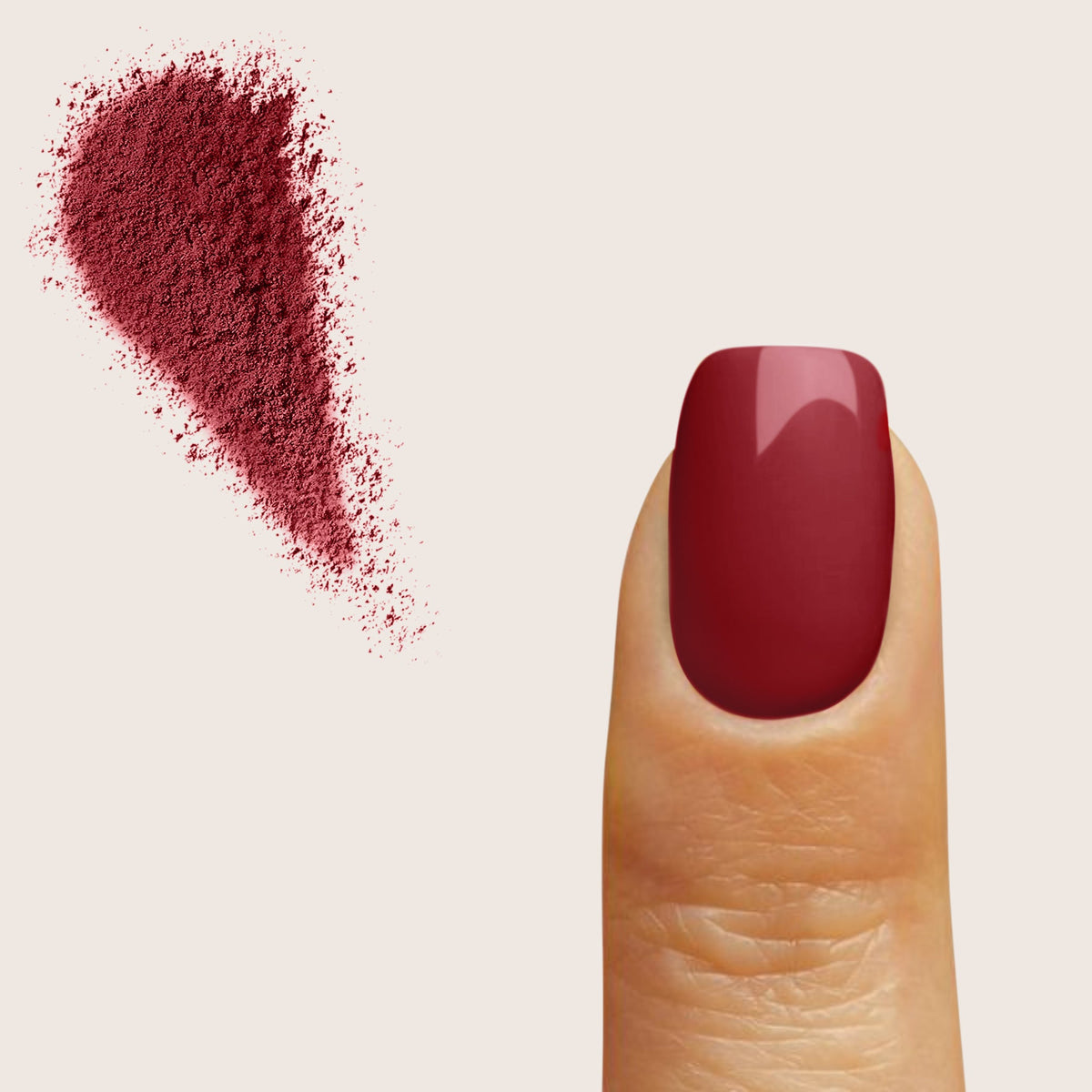 Bordeaux Rød dip powder